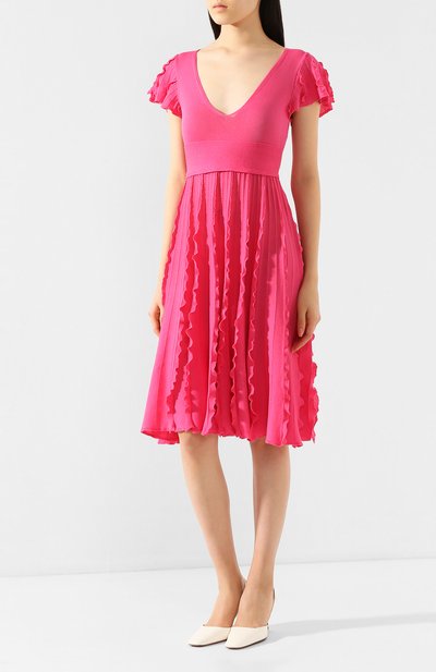 Хлопковое платье REDVALENTINO, арт. TR0KDB52/54G, фото 3