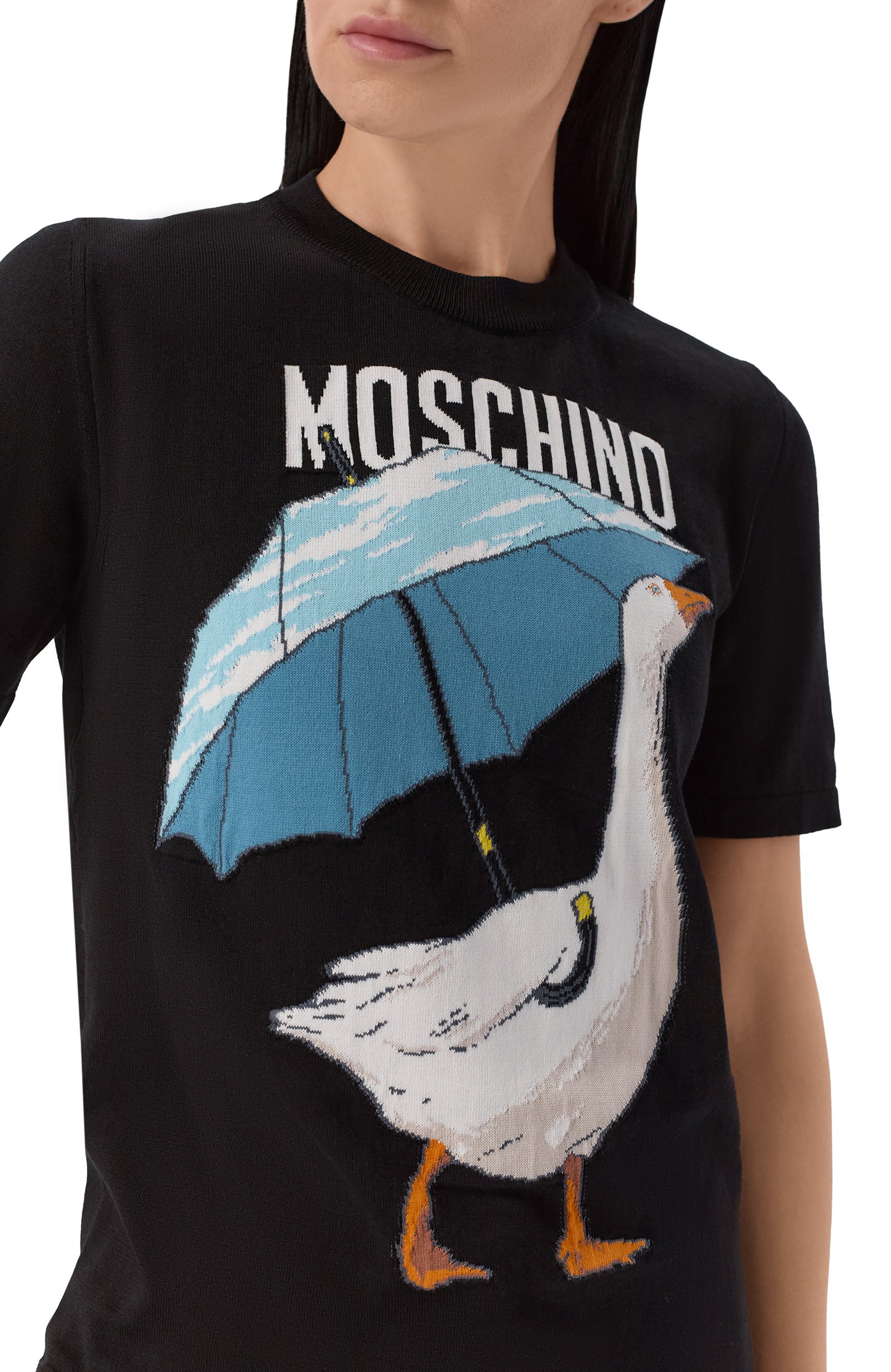 Хлопковый пуловер MOSCHINO, арт. A0919/5511, фото 5