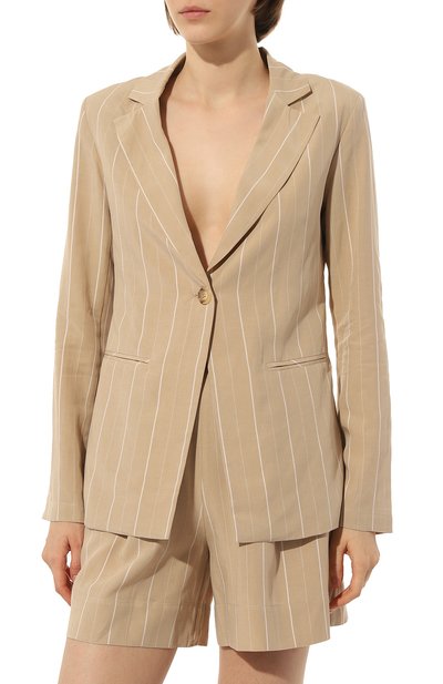 Жакет LIU JO бежевого цвета по цене 29950 руб., арт. WA3002 T4818, фото 3 Жакет LIU JO, арт. WA3002 T4818, фото 3