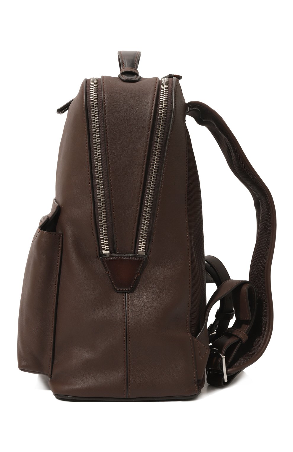 Кожаный рюкзак SANTONI темно-коричневого цвета по цене 188000 руб., арт. UIBBA2363LI-ASP9T50, фото 4 Кожаный рюкзак SANTONI, арт. UIBBA2363LI-ASP9T50, фото 4