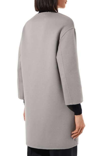 Шерстяное пальто PRADA серого цвета по цене 375000 руб., арт. P6734-03H-F0846-122, фото 4 Шерстяное пальто PRADA, арт. P6734-03H-F0846-122, фото 4