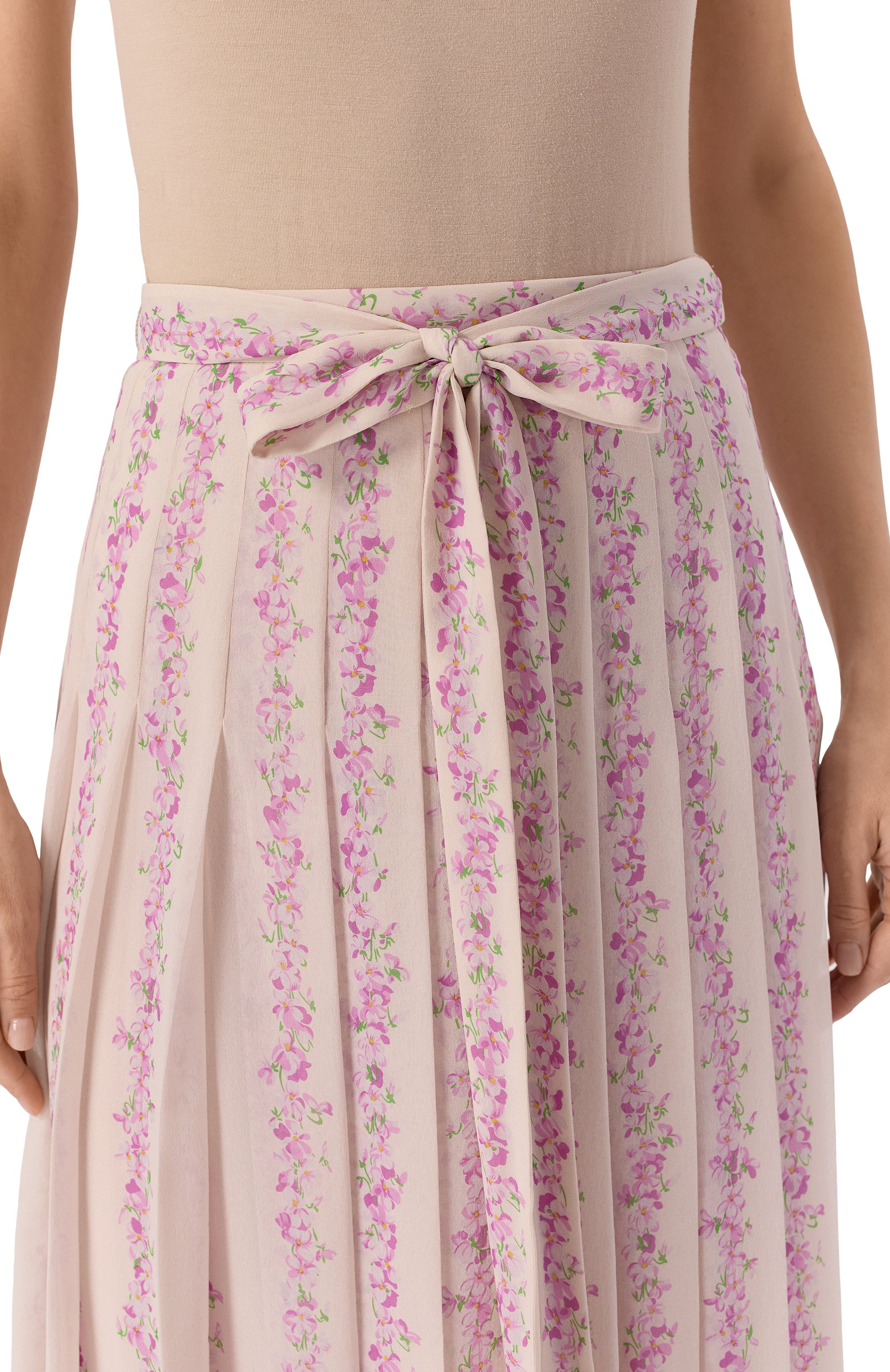 Плиссированная юбка VALENTINO, арт. 6B0RAD25/9AC, фото 5