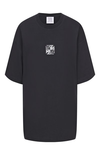 Женская хлопковая футболка VETEMENTS, арт. ME76TR162B/1200 LIGHT JERSEY