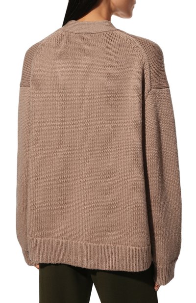 Шерстяной кардиган ACNE STUDIOS коричневого цвета по цене 46800 руб., арт. A60336, фото 4 Шерстяной кардиган ACNE STUDIOS, арт. A60336, фото 4