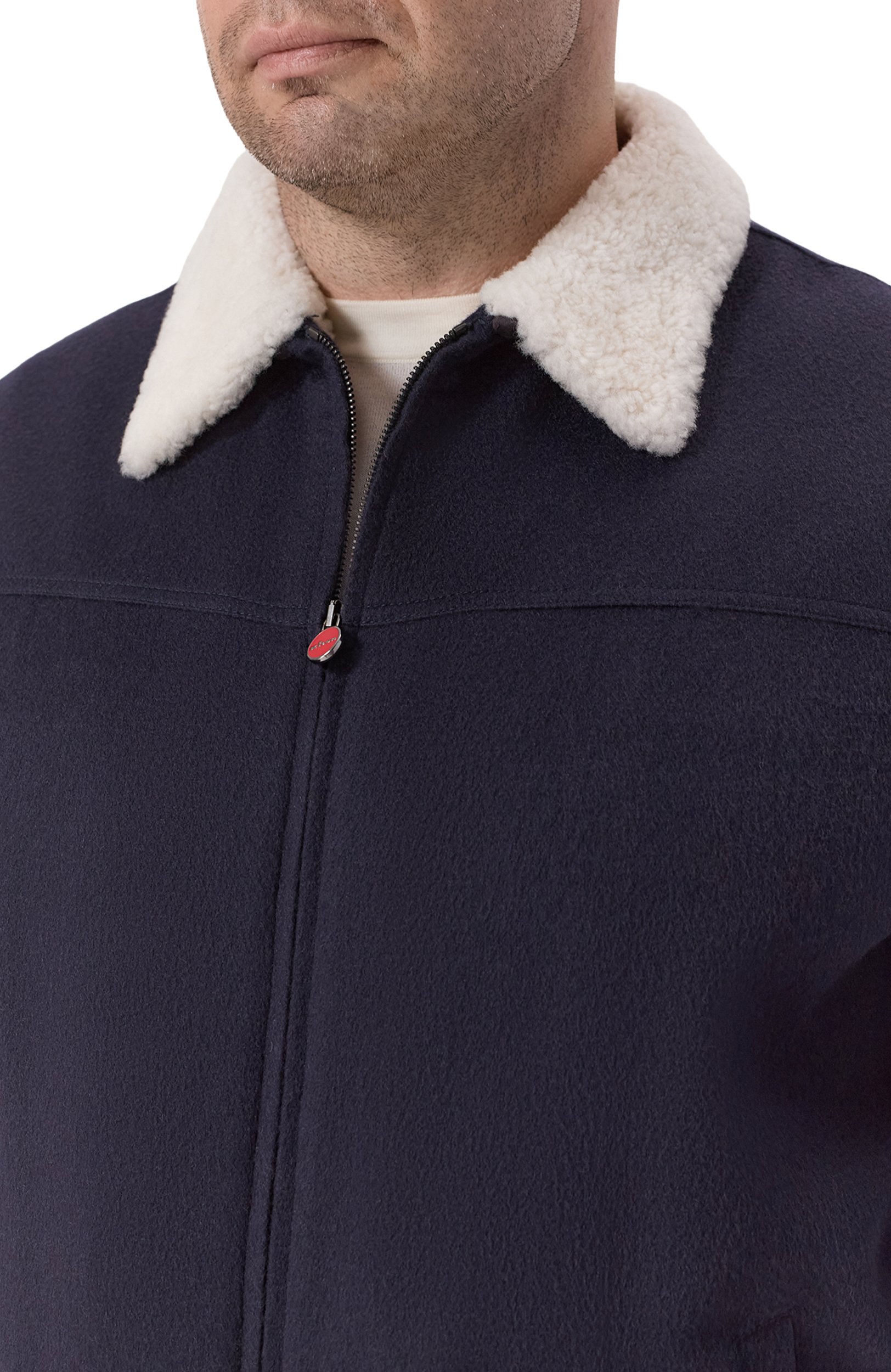 Кашемировый бомбер с подкладкой из овчины KITON, арт. UW0910MV03T83/60-68, фото 5