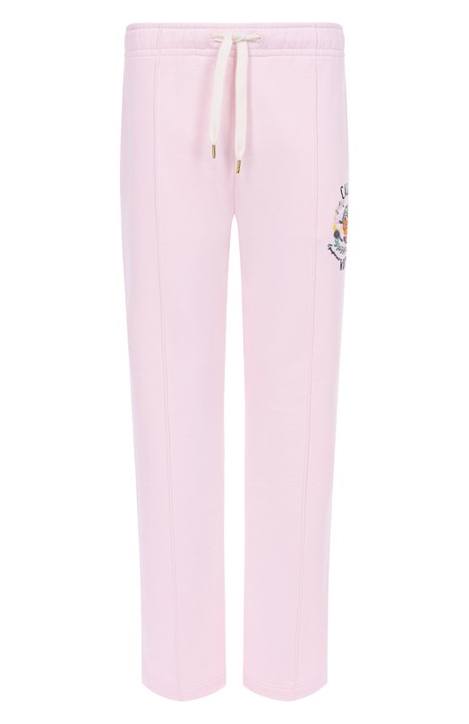 Хлопковые брюки Casablanca M-AW25-JTR-051-03 Розовый M-AW25-JTR-051-03