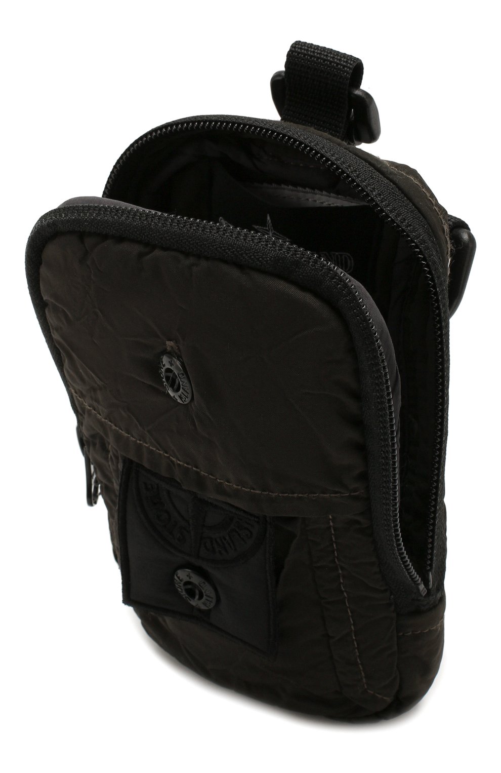 Текстильная сумка STONE ISLAND темно-серого цвета по цене 26950 руб., арт. 721990420, фото 4 Текстильная сумка STONE ISLAND, арт. 721990420, фото 4