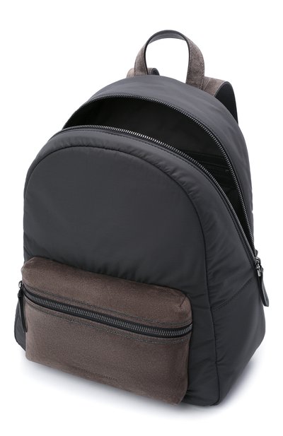 Рюкзак BRUNELLO CUCINELLI темно-серого цвета по цене 225000 руб., арт. MB74D2348, фото 5 Рюкзак BRUNELLO CUCINELLI, арт. MB74D2348, фото 5