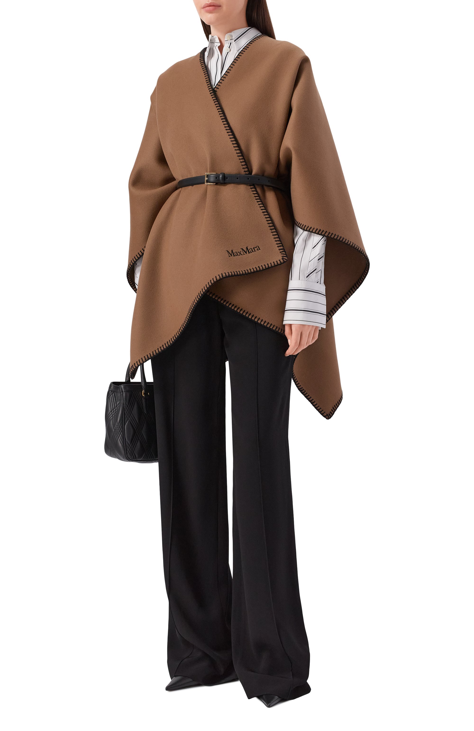 Шерстяная накидка MAX MARA, арт. MXAC0L0MBA, фото 2