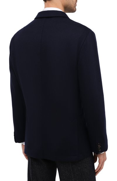 Кашемировый пиджак BRUNELLO CUCINELLI темно-синего цвета по цене 384500 руб., арт. ML8968J01, фото 4 Кашемировый пиджак BRUNELLO CUCINELLI, арт. ML8968J01, фото 4