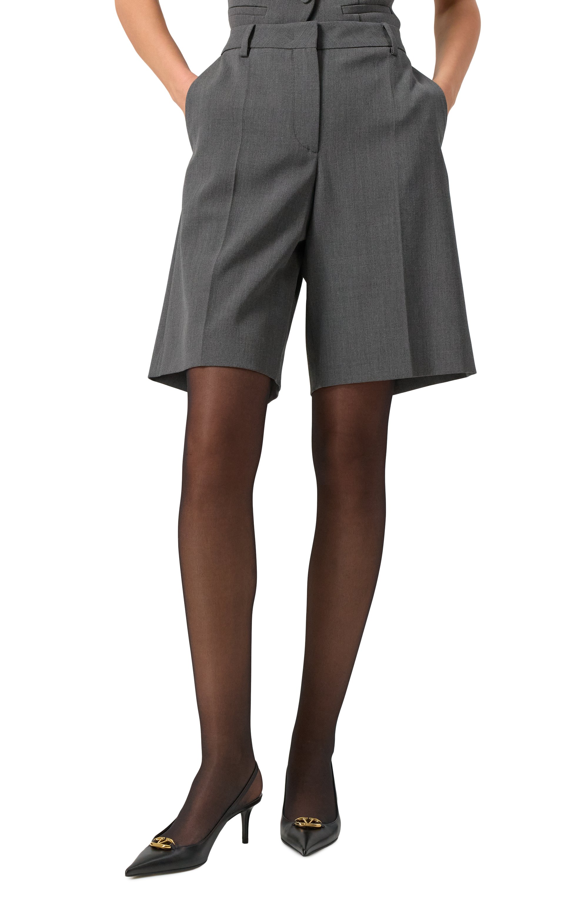 Шерстяные шорты VALENTINO, арт. 5B3RD0G57CU, фото 3