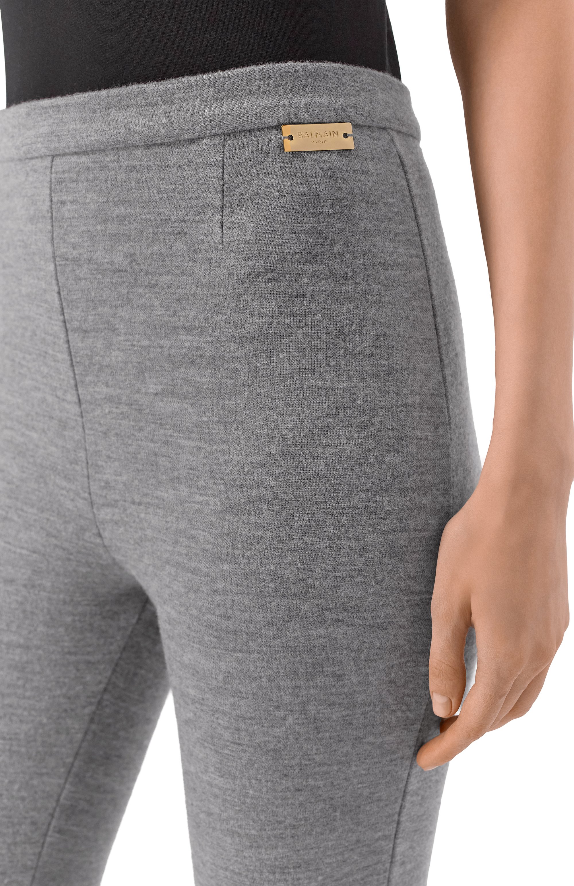 Легинсы из шерсти и хлопка BALMAIN, арт. FF00C014/JL17, фото 5