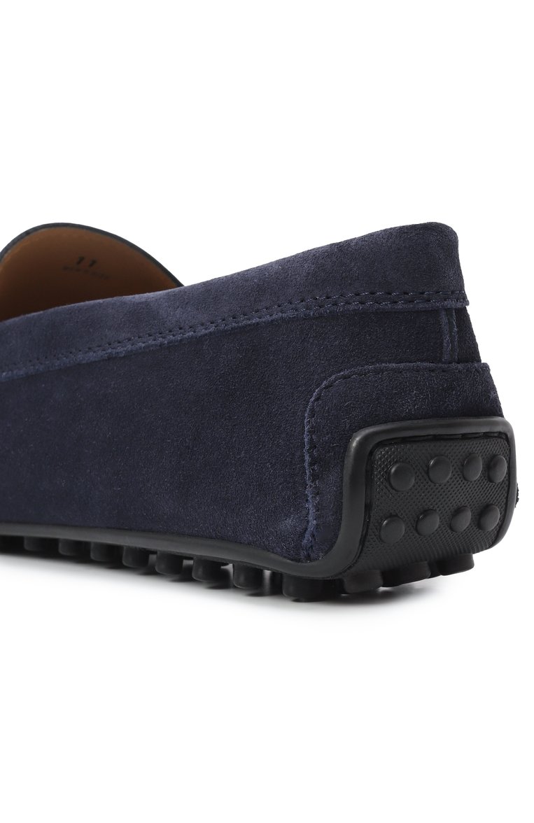 Мужские замшевые мокасины city gommino TOD’S темно-синего цвета, арт. XXM42C00640RE0 | Фото 7 (Материал внутренний: Натуральная кожа; Нос: Не проставлено; Материал внешний: Натуральная кожа, Замша; Стили: Кэжуэл)
