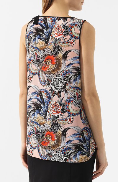 Шелковый топ REDVALENTINO, арт. RR0AEA35/XBL, фото 4