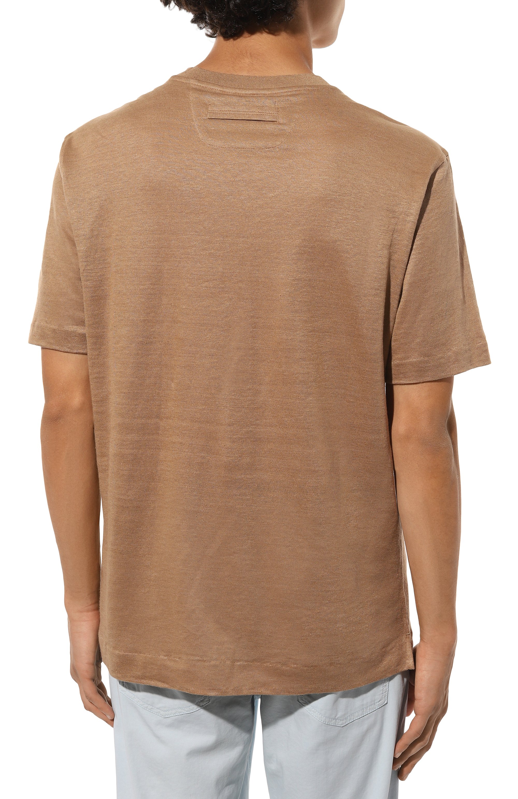 Льняная футболка ZEGNA, арт. UB349A5/B776M03, фото 4