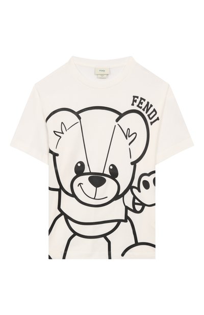 Хлопковая футболка FENDI, арт. JUI161/7AJ