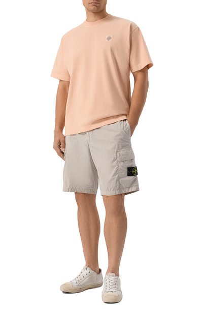 Мужские хлопковые шорты STONE ISLAND, арт. L1S15L100020/S0003