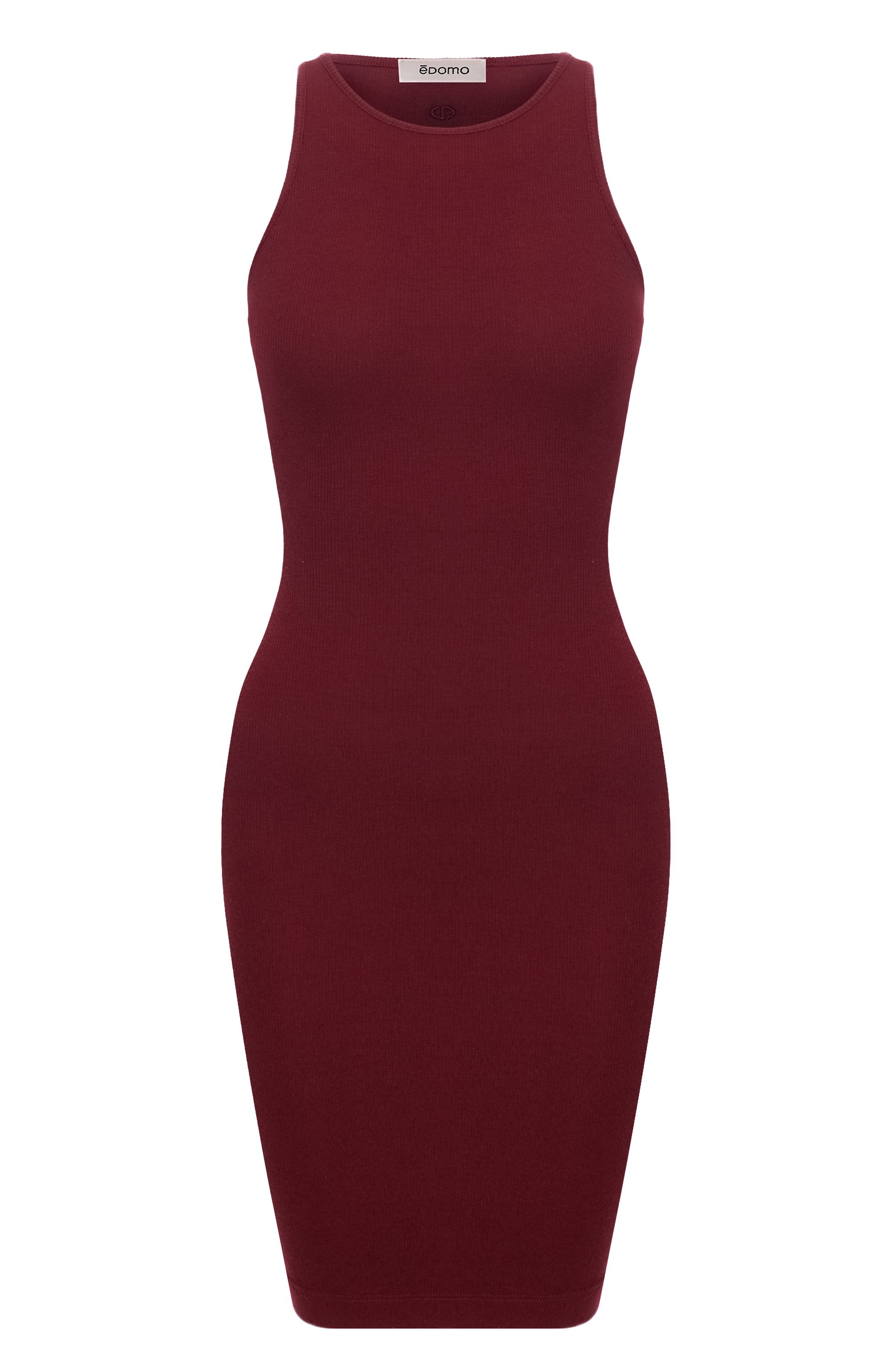Платье EDOMO бордового цвета по цене 16900 руб., арт. D001024SS25, фото 1 Платье EDOMO, арт. D001024SS25, фото 1