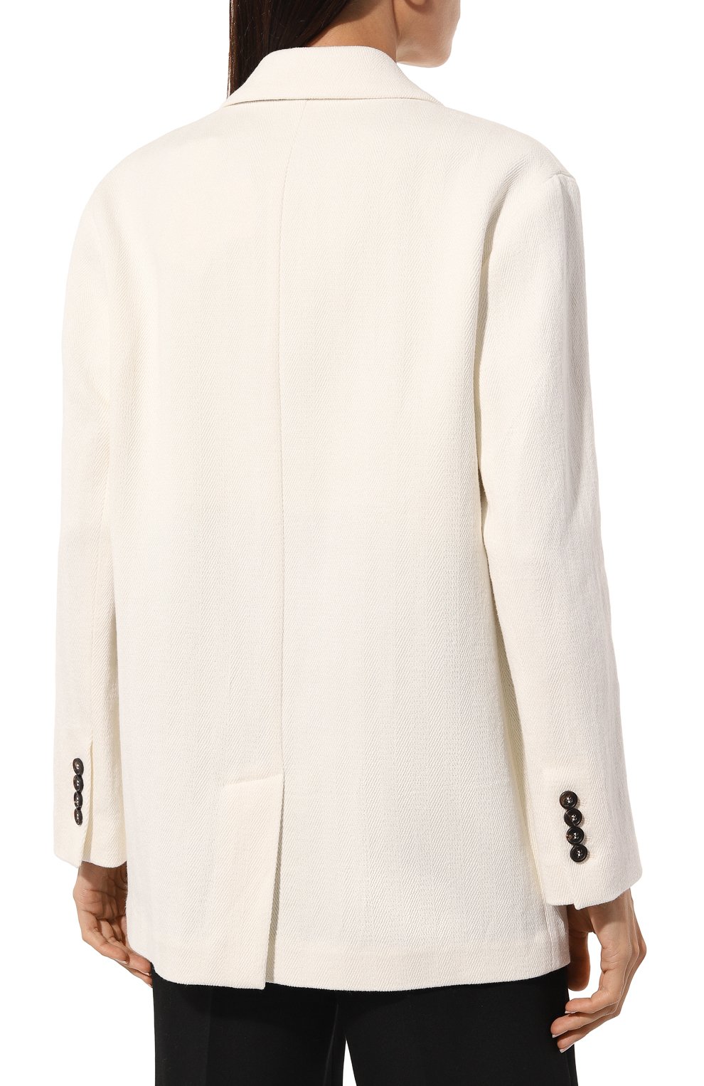 Жакет из хлопка и льна BRUNELLO CUCINELLI, арт. MH5712083, фото 4