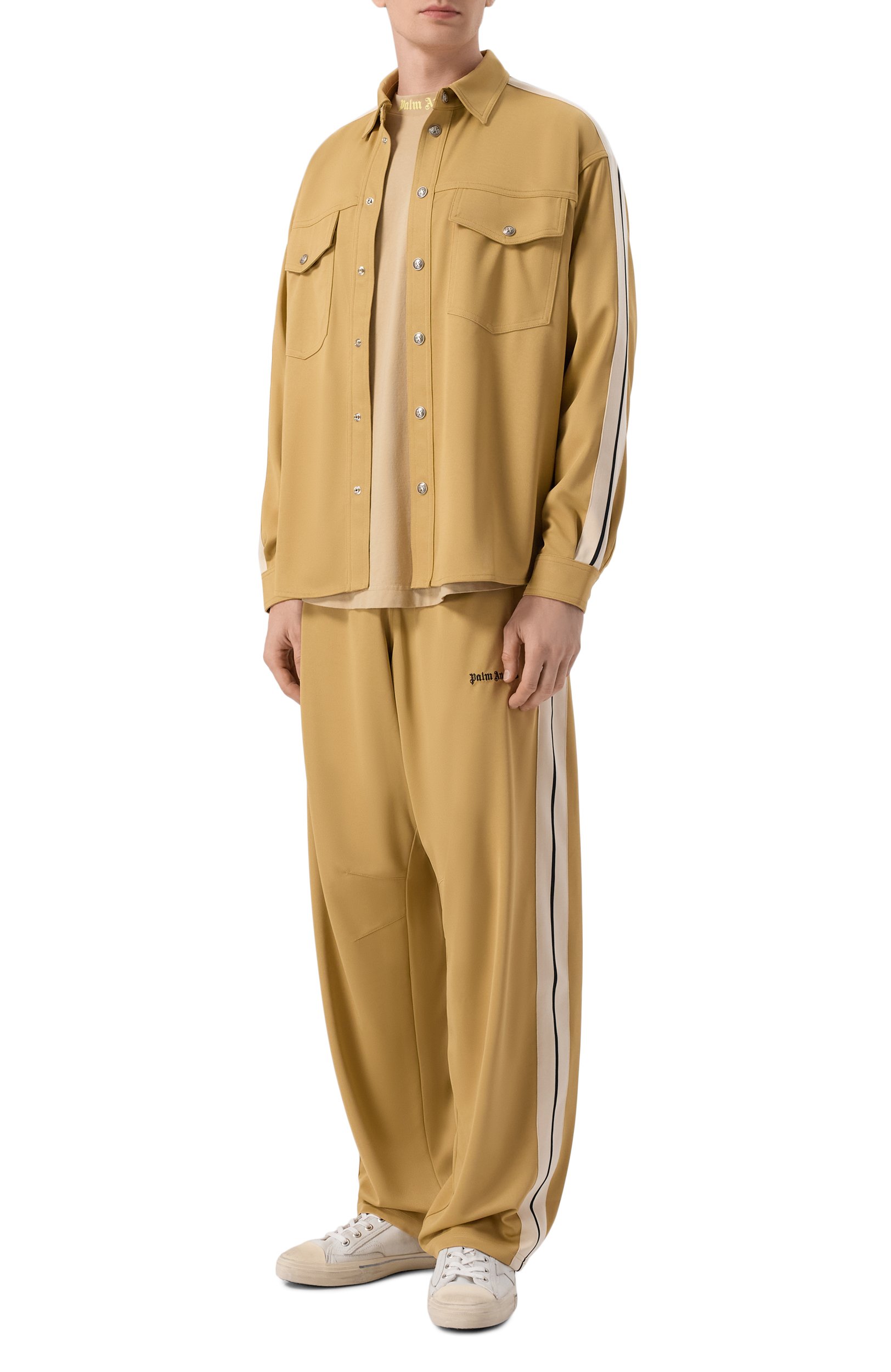 Брюки PALM ANGELS бежевого цвета по цене 49950 руб., арт. PAMCJ005FB001, фото 2 Брюки PALM ANGELS, арт. PAMCJ005FB001, фото 2