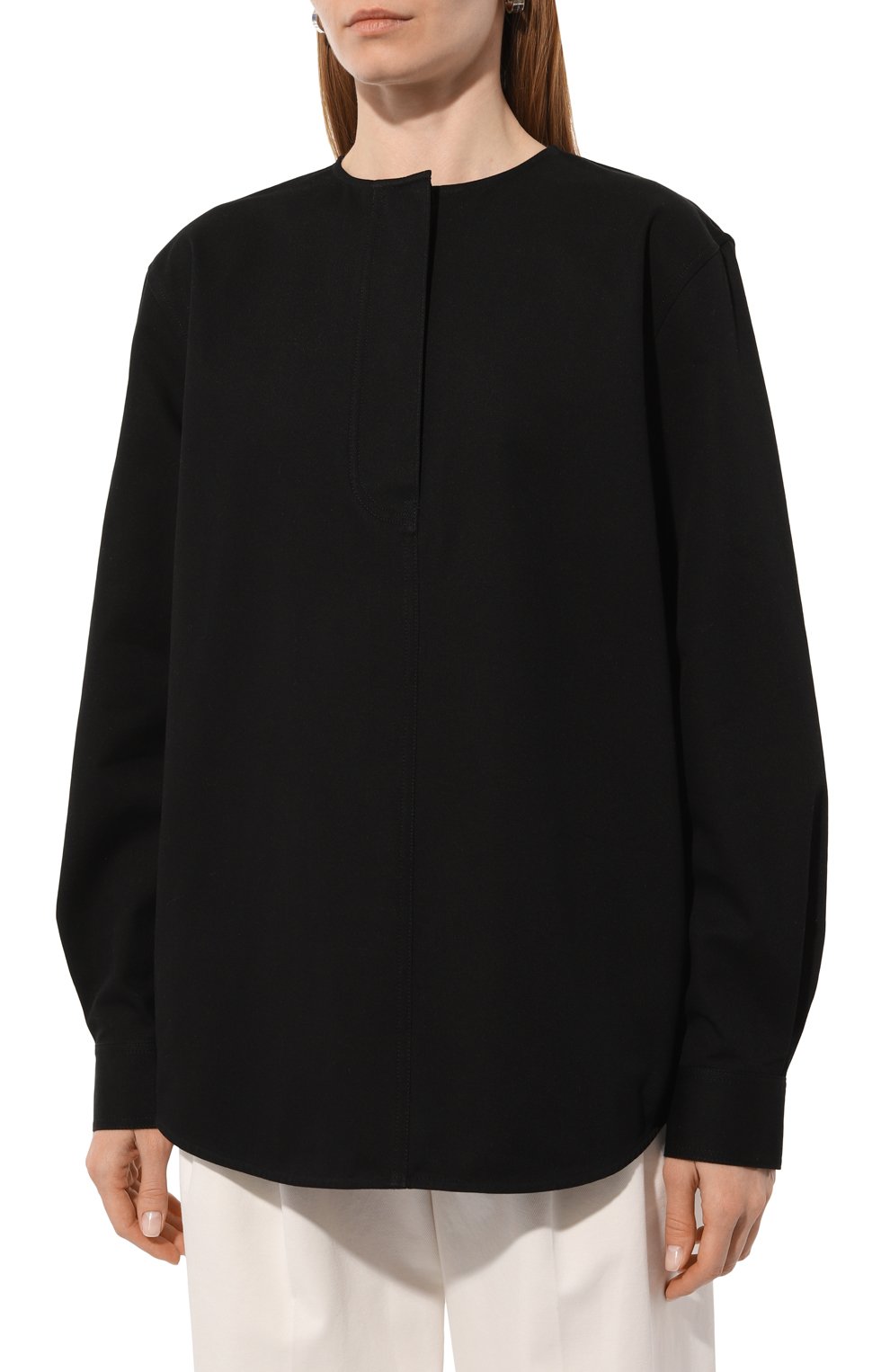 Хлопковая блузка TOTEME, арт. 242-WRT1434-FB0103, фото 3