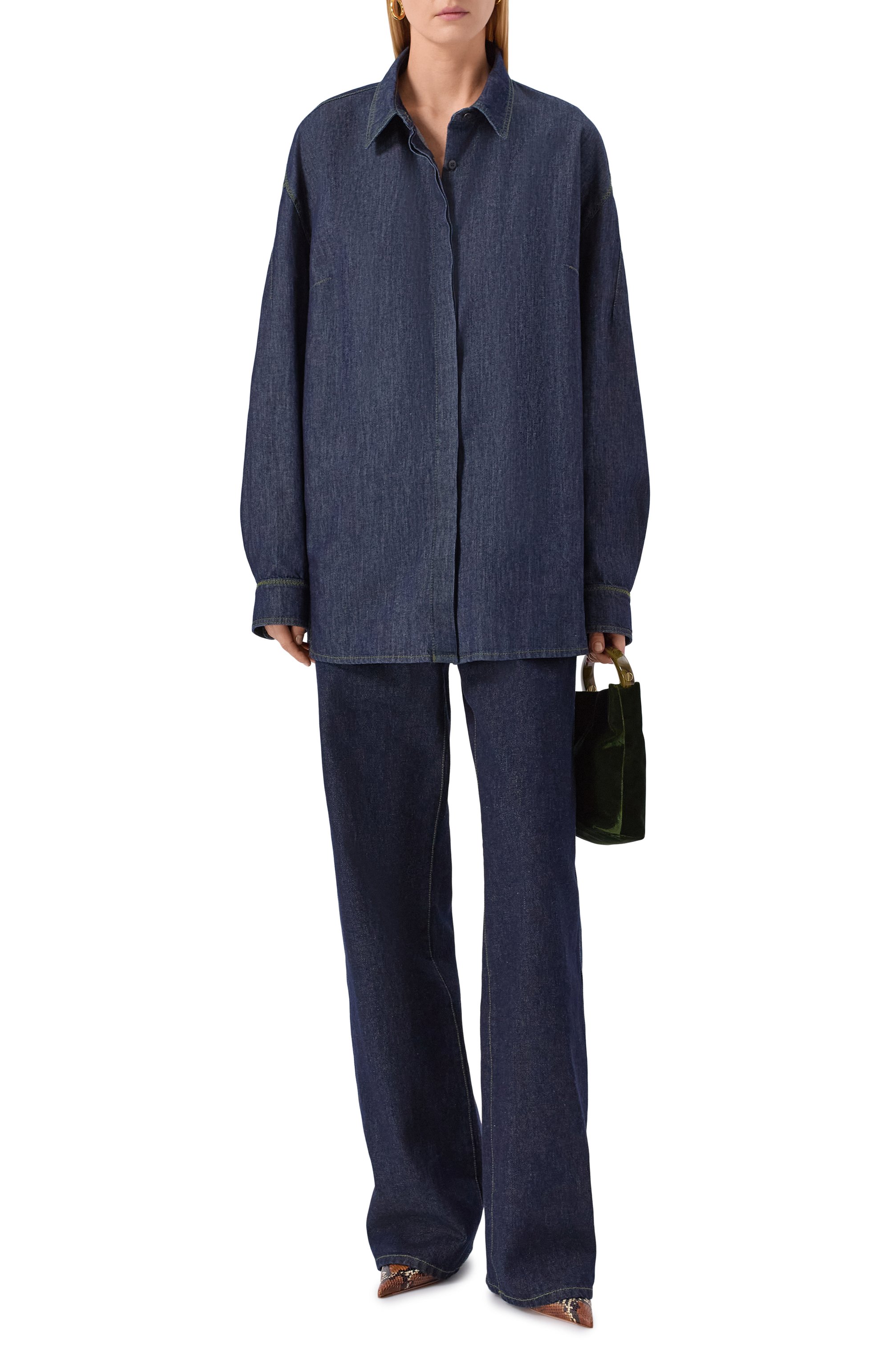 Джинсовая рубашка DRIES VAN NOTEN, арт. 010786-2382-507, фото 2