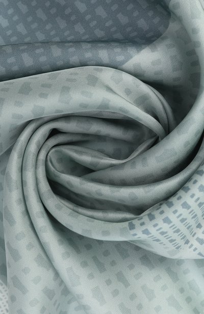 Шелковый платок BOSS голубого цвета по цене 18000 руб., арт. 50536118, фото 3 Шелковый платок BOSS, арт. 50536118, фото 3