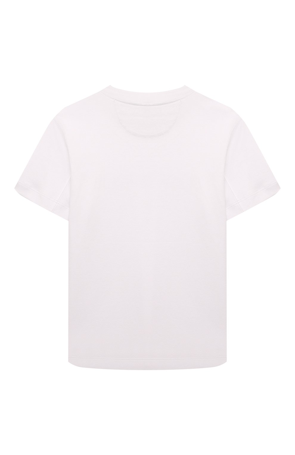 Хлопковая футболка BRUNELLO CUCINELLI белого цвета по цене 25150 руб., арт. B0B13S153A, фото 2 Хлопковая футболка BRUNELLO CUCINELLI, арт. B0B13S153A, фото 2