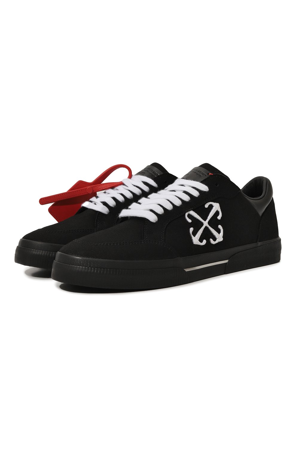 Текстильные кеды new vulcanized OFF-WHITE, арт. 0MIA293C99FAB001, фото 1