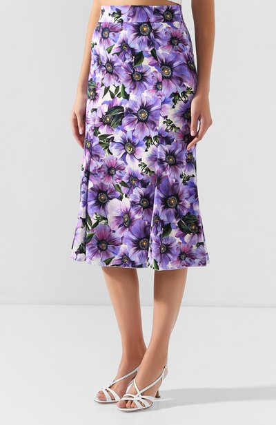 Шелковая юбка DOLCE & GABBANA, арт. F4BPJT/FSAZ0, фото 3