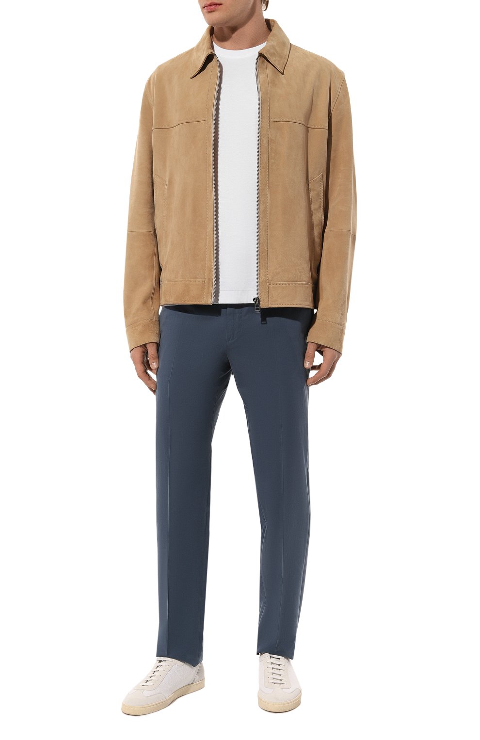 Брюки из хлопка и кашемира ZEGNA, арт. 729F00A7/77TB12, фото 2