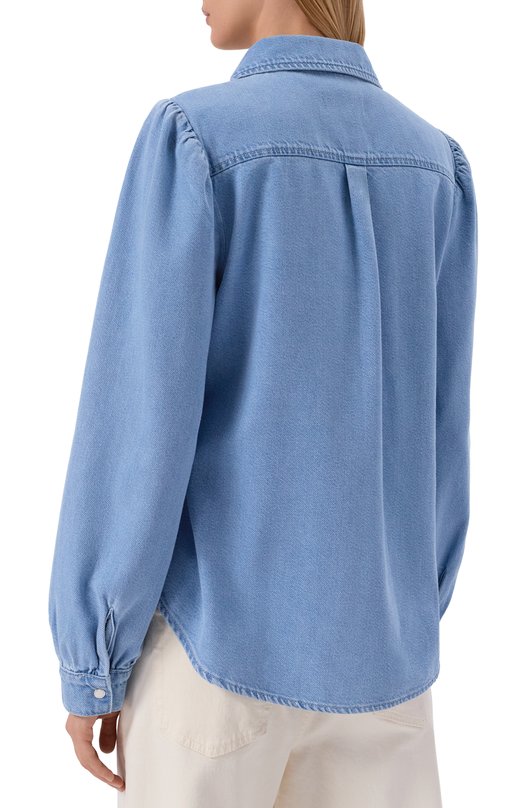 Джинсовая рубашка Puff Sleever  7 For All Mankind 7U7RTE38-1BA Голубой  7U7RTE38-1BA Фото 4