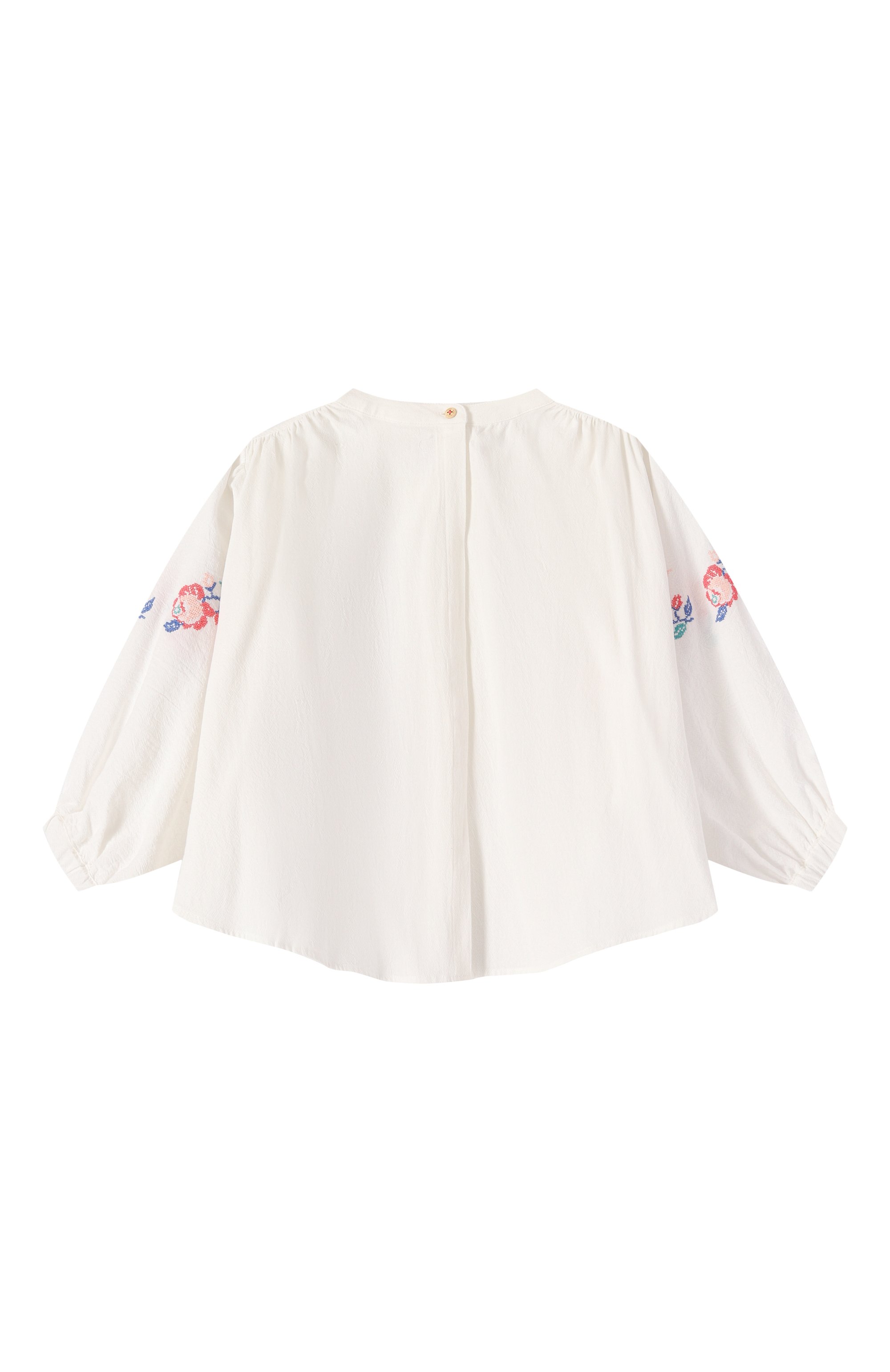 Хлопковая блузка C`ERA UNA VOLTA молочного цвета по цене 12550 руб., арт. S25SI02110, фото 1 Хлопковая блузка C`ERA UNA VOLTA, арт. S25SI02110, фото 1