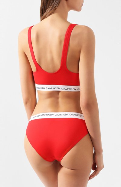 Плавки-бикини CALVIN KLEIN красного цвета по цене 5745 руб., арт. KW0KW01196, фото 3 Плавки-бикини CALVIN KLEIN, арт. KW0KW01196, фото 3