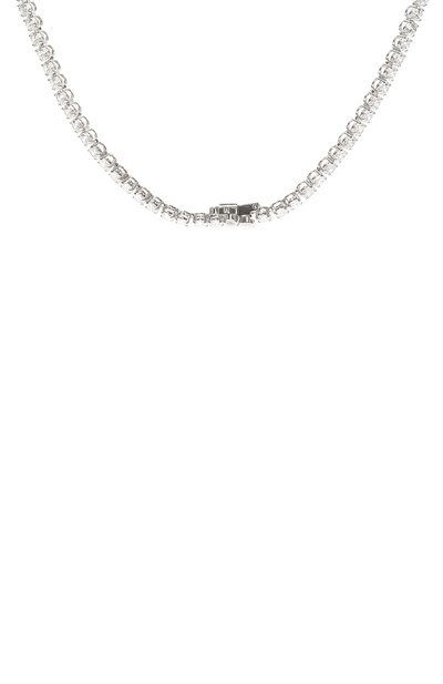 Колье matrix tennis SWAROVSKI серебряного цвета по цене 38500 руб., арт. 5681796, фото 4 Колье matrix tennis SWAROVSKI, арт. 5681796, фото 4