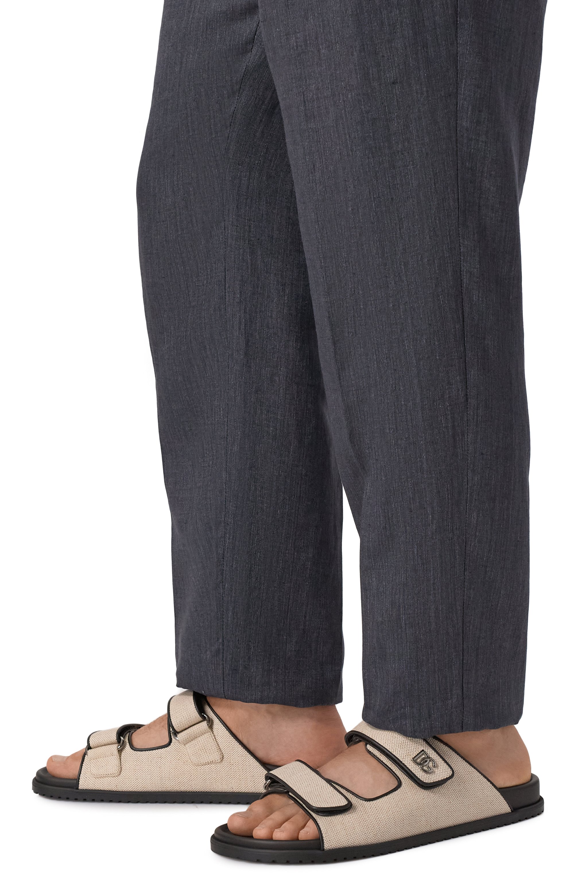 Текстильные шлепанцы DOLCE & GABBANA, арт. A80511/AD504, фото 3