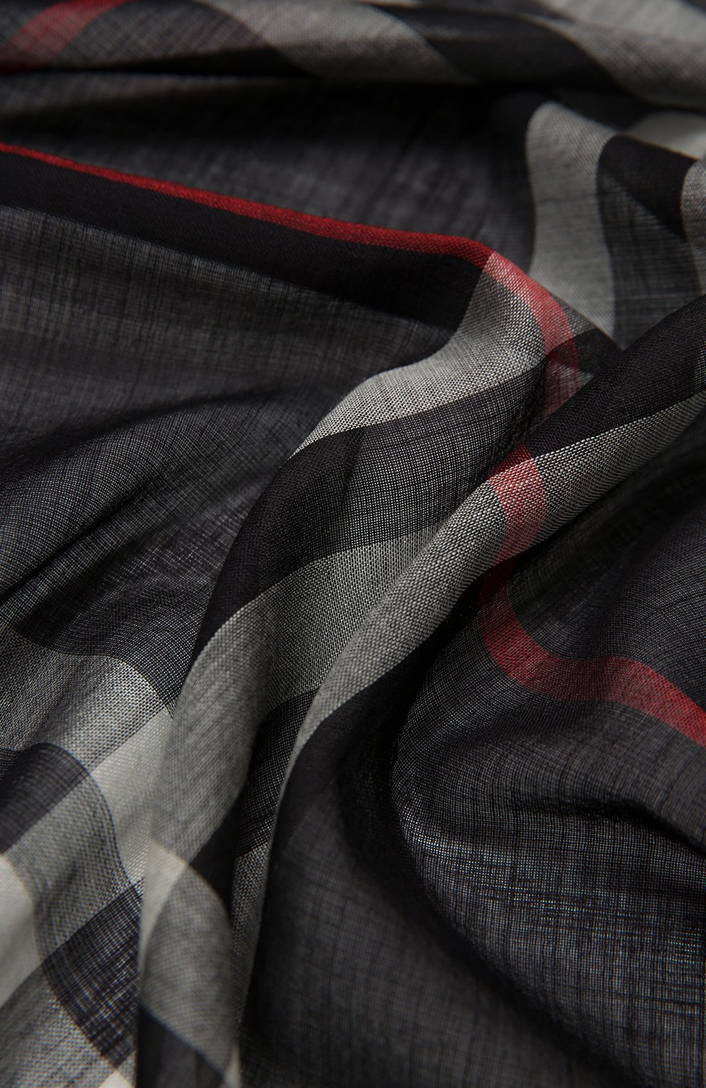 Шарф из шерсти и шелка BURBERRY, арт. 8015406, фото 4