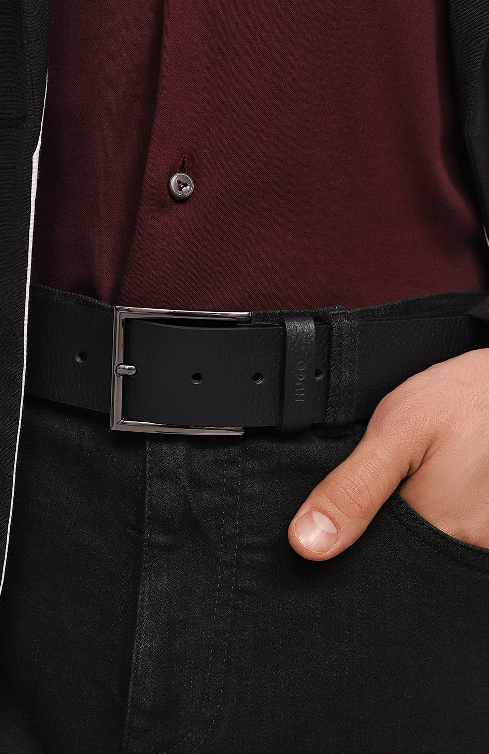 Кожаный ремень HUGO, арт. 50471562, фото 2