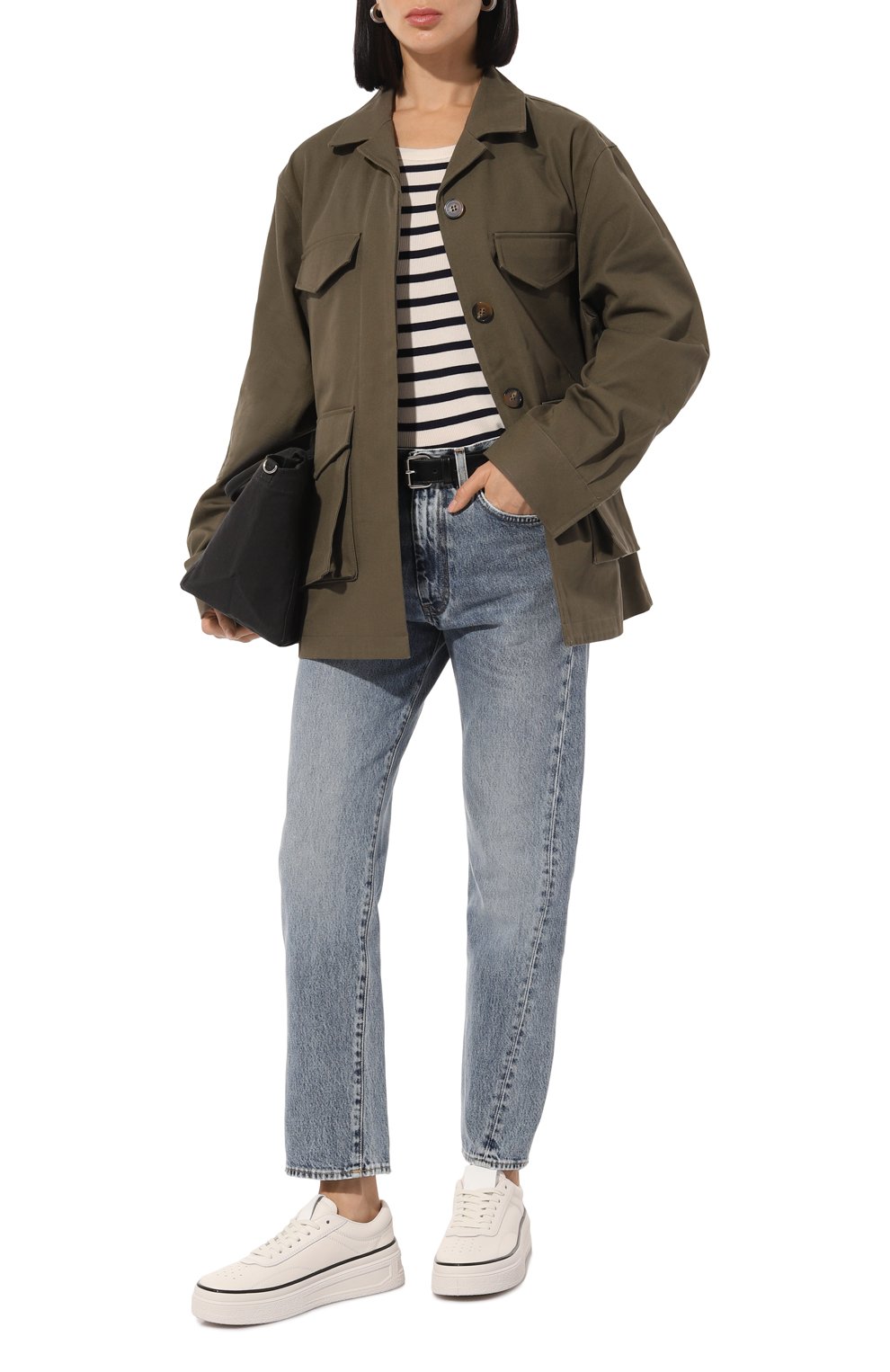 Кожаные кеды JIL SANDER, арт. J15WS0033/P6244, фото 2