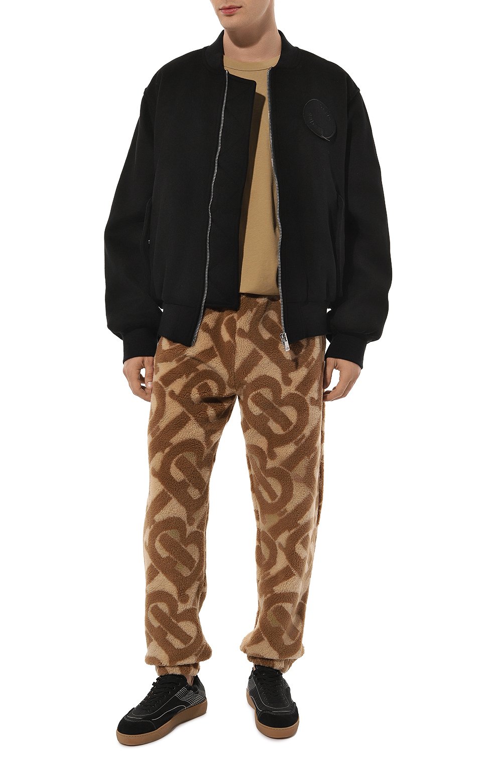 Джоггеры BURBERRY бежевого цвета по цене 87100 руб., арт. 8058388, фото 2 Джоггеры BURBERRY, арт. 8058388, фото 2