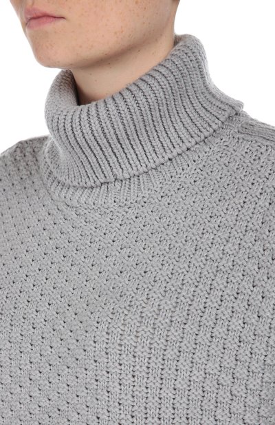 Свитер свободного кроя с укороченным рукавом и карманами MONCLER, арт. B2-093-00818-00-03510, фото 5