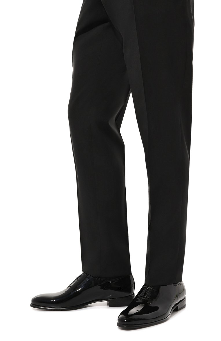 Мужские кожаные оксфорды BARRETT черного цвета, арт. 231U066.3 | Фото 3 (Материал внутренний: Натуральная кожа; Материал сплава: Проставлено; Нос: Не проставлено; Стили: Классический)