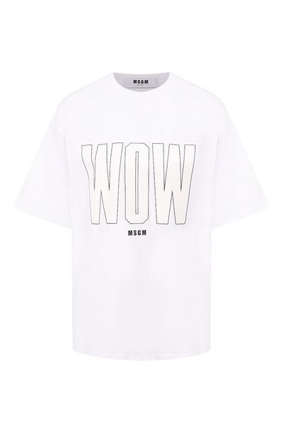 Женская хлопковая футболка MSGM, арт. 2741MDM164 195797