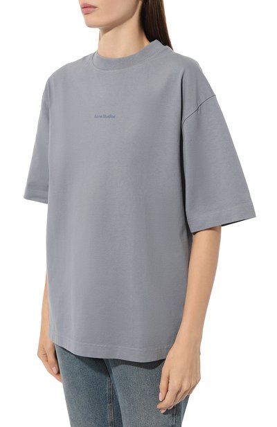 Хлопковая футболка ACNE STUDIOS, арт. FN-MN-TSHI000353AA4, фото 3