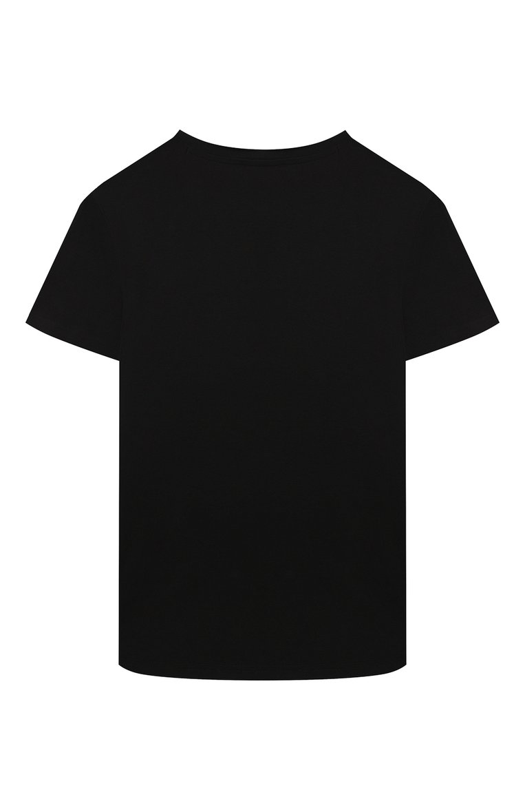 Детское хлопковое платье MARC JACOBS (THE) черного цвета, арт. W60072/2A-5A | Фото 2 (Рукава: Короткие; Материал внешний: Хлопок; Драгоценные камни: Проставлено; Материал сплава: Проставлено; Случай: Повседневный; Девочки Кросс-КТ: Платье-одежда; Ростовка одежда: 3 года | 98 см, 4 года | 104 см, 2 года | 92 см)