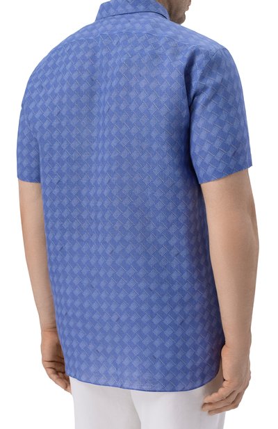 Льняная рубашка ZILLI, арт. SP0Z01M080087070F_001, фото 4