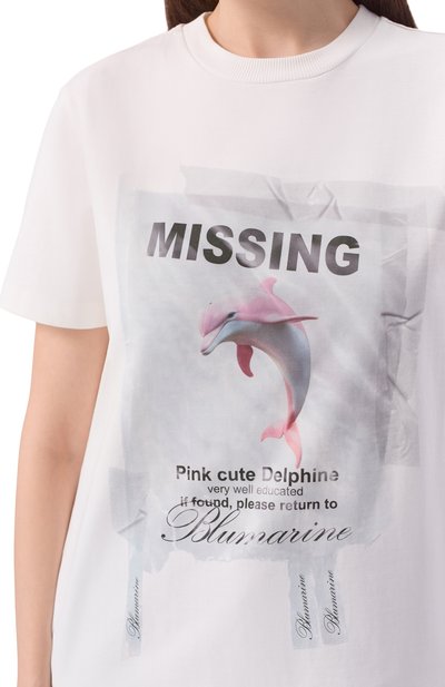 Хлопковая футболка BLUMARINE, арт. 2T125A, фото 5