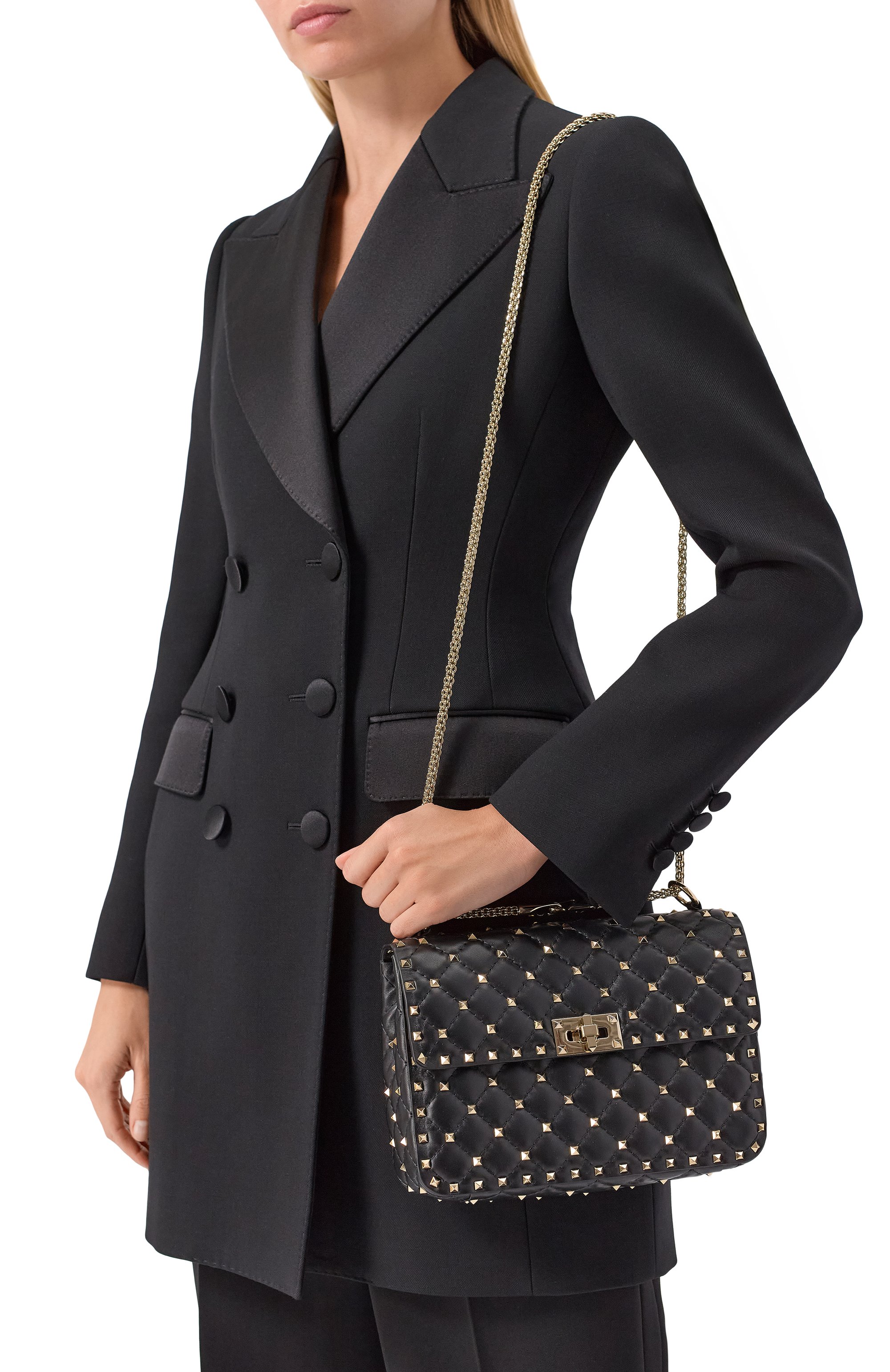 Сумка rockstud spike medium VALENTINO, арт. 7W2B0122/NAP, фото 2