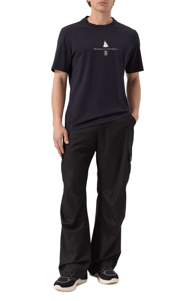 Комбинированные кроссовки FERRAGAMO, арт. 779356, фото 2