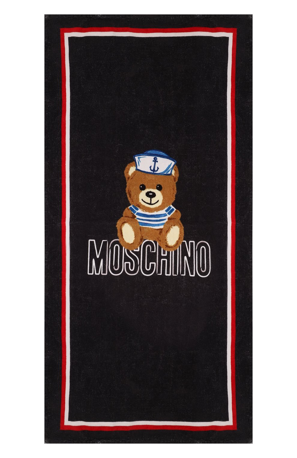 Хлопковое полотенце MOSCHINO темно-синего цвета по цене 11300 руб., арт. H0X01B/LGA15, фото 3 Хлопковое полотенце MOSCHINO, арт. H0X01B/LGA15, фото 3